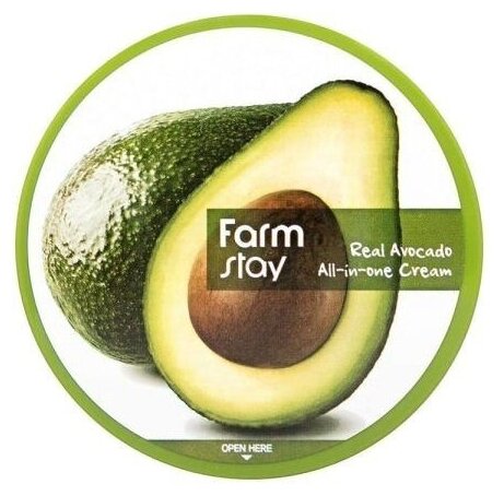 Антивозрастной крем с экстрактом авокадо FarmStay Real Avocado All-In-One Cream 300мл - фото №2