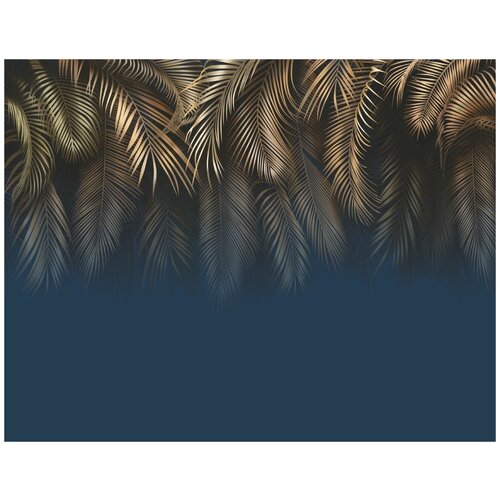 Фотообои Уютная стена Роскошные листья пальмы 350х270 см Бесшовные Премиум (единым полотном)
