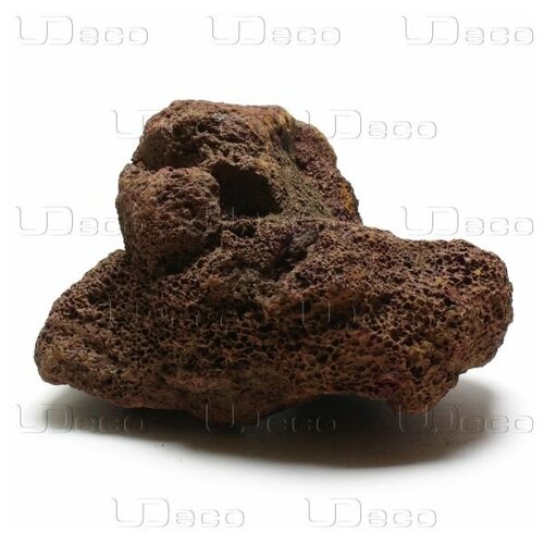 натуральный камень udeco dragon stone s дракон для оформления аквариумов и террариумов Камень UDeco Brown Lava S 10-20см 1шт