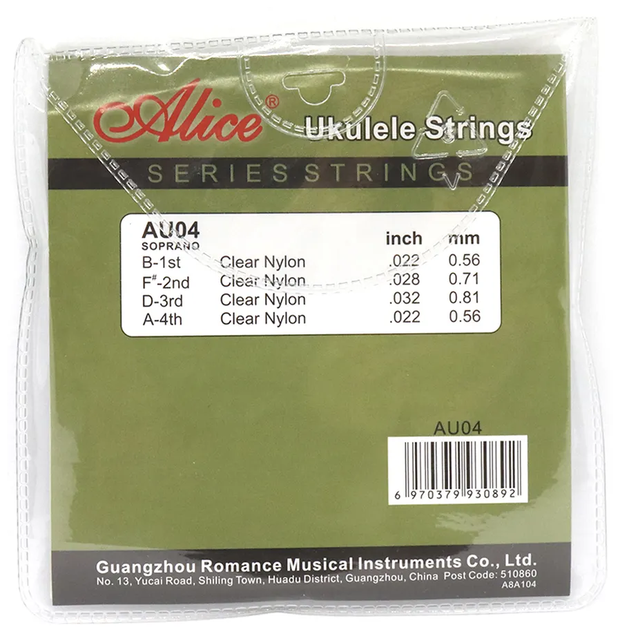 Комплект струн для укулеле Alice AU04, Alice (Элис)