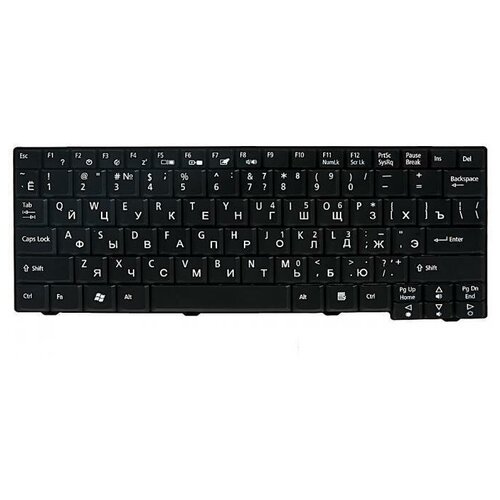 Клавиатура ZeepDeep для ноутбука Acer для Aspire One ZG5 ZG8 D250 A110 A150 D150 250 ZG6 ZG6X Packard bell KAV10 KAV60 531H P531 531 571 для eMachines 250 черная гор Enter 106700₽