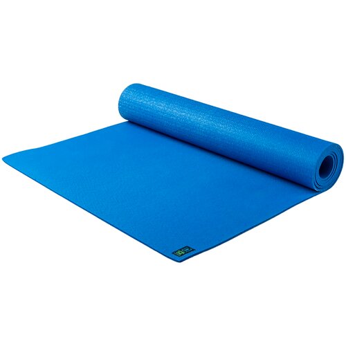 Коврик для йоги JadeYoga Level One, 173х60х0.4 см синий однотонный 1.7 кг 0.4 см