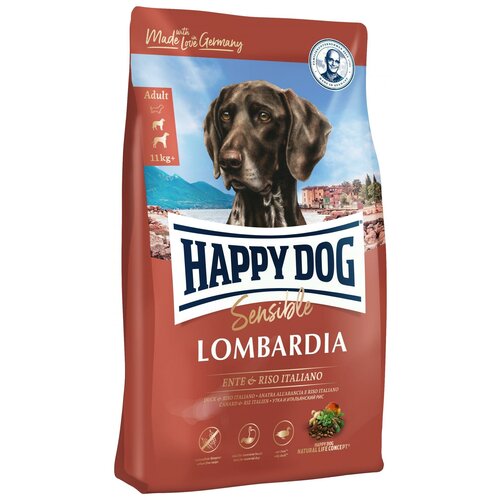 Happy Dog Supreme Sensible - Lombardia Утка и Рис 2.8 кг