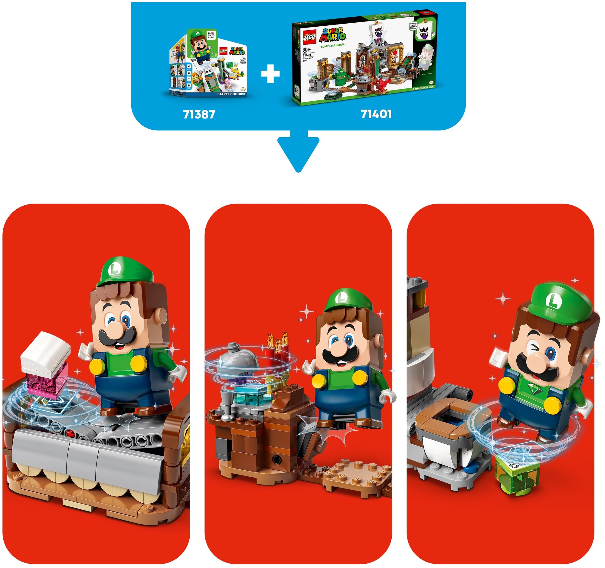 Конструктор Lego Super Mario Дополнительный набор Luigi’s Mansion: призрачные прятки, - фото №6