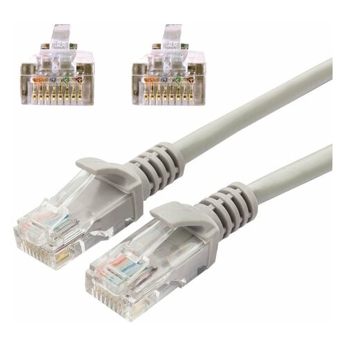 патч корд utp cat 5e cablexpert pp12 20m 20 0m Кабель (патч-корд) UTP 5e категория RJ-45 20 м CABLEXPERT для подключения по локальной сети LAN, 1 шт