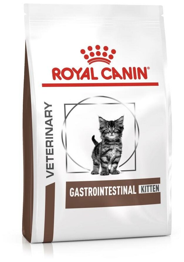 Сухой корм для котят Royal Canin Gastro Intestinal Kitten, при проблемах с ЖКТ, 2 шт. х 400 г