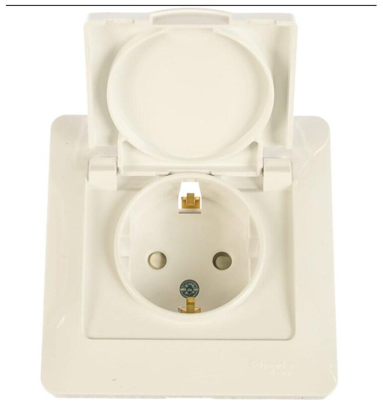 Glossa GSL000146 Розетка с заземляющим контактом (16 А, в сборе, скрытая установка, шторки, крышка, белая) Schneider Electric - фото №12