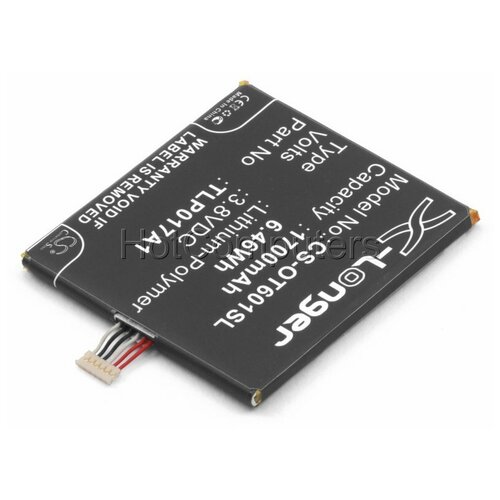 фото Аккумуляторная батарея cameronsino cs- ot601sl для телефона alcatel one touch 6012x (tlp017a1, tlp017a2) cameron sino