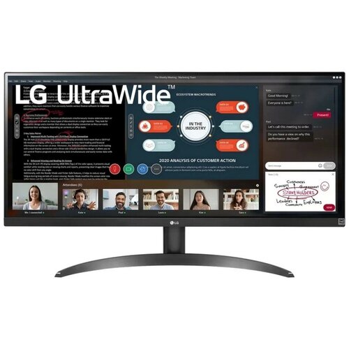 фото Монитор 29" lg 29wp500-b black (ips, 2560x1080, 21:9, 178/178, 250cd/m2, 1000:1, 5ms, 75hz, 2xhdmi) (29wp500-b.aeu)