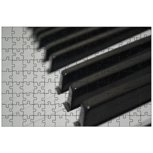 фото Магнитный пазл 27x18см."пианино, ключи, музыка" на холодильник lotsprints
