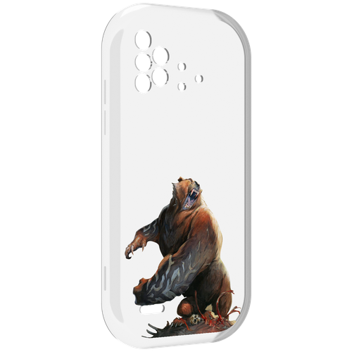 Чехол MyPads Медведь-жестокий для UMIDIGI Bison X10 / X10 Pro задняя-панель-накладка-бампер