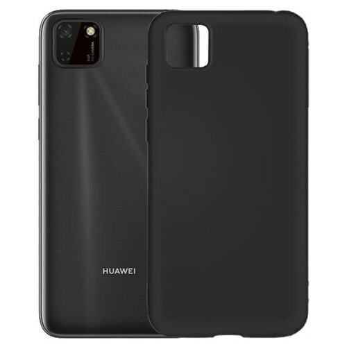 фото Матовый чехол mattecover для huawei y5p силиконовый черный