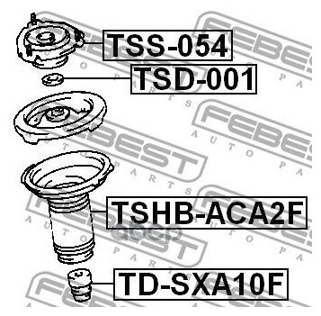 Пыльник переднего амортизатора Febest TSHB-ACA2F