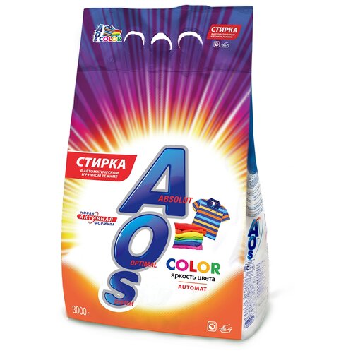 Стиральный порошок AOS Color (Автомат) 3 кг.