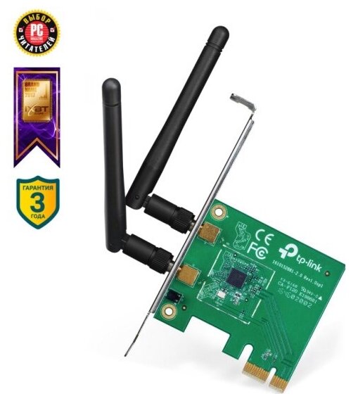 Wi-Fi адаптер Tp-link TL-WN881ND Wireless N PCI Express 802.11n/300 Mbps