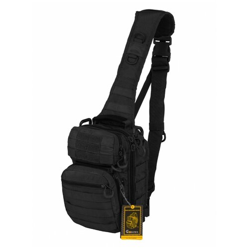 Тактический однолямочный рюкзак-слинг GONGTEX Rover Sling Hexagon Black