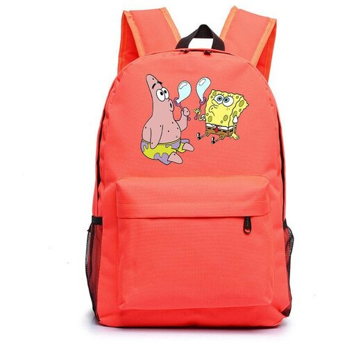 Рюкзак Патрик и Губка Боб (Sponge Bob) оранжевый №2 59pcs sponge bob theme boys