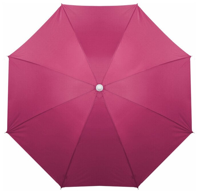 Зонт пляжный Классика с механизмом наклона, d-210 cм, h-200 см, цвет - фотография № 6