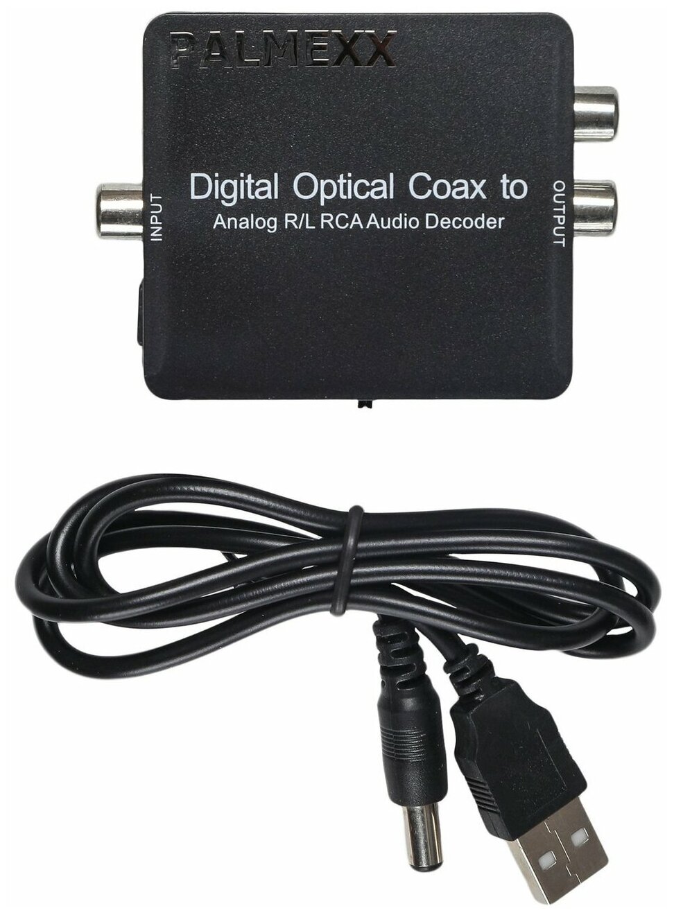  PALMEXX Digital Optical Coax to Analog R/L RCA Audio Decoder DOLBY AAC
