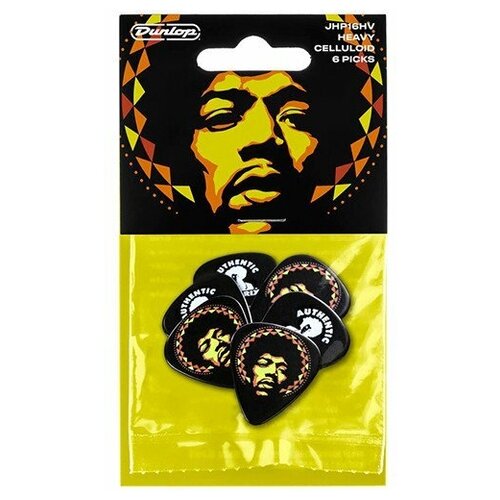 Dunlop JHP16HV Jimi Hendrix Aura Mandala Набор медиаторов (6шт)