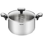 Кастрюля Tefal Intuition E3014624 4.2л. d=24см (с крышкой) серебристый (2100117992) - изображение