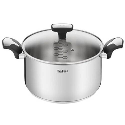 Кастрюля Tefal Emotion, нержавеющая сталь, с крышкой, 5,2 л, 24 см