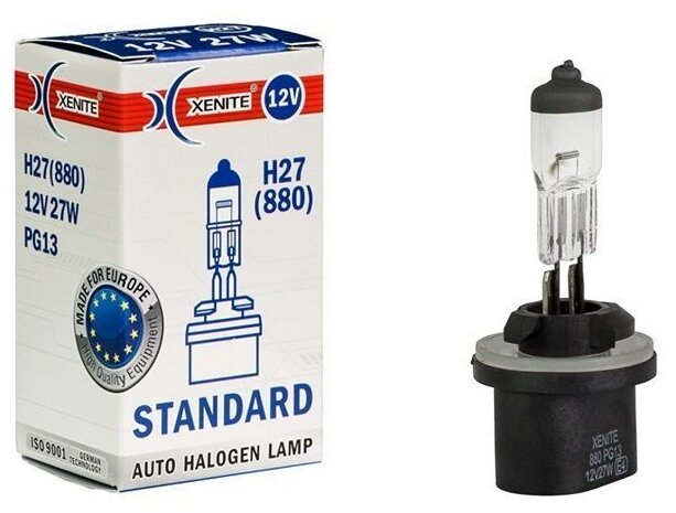 Лампа H27 (880) 12V 55W (PG13) 3200K STANDARD (XENITE) - фото №1