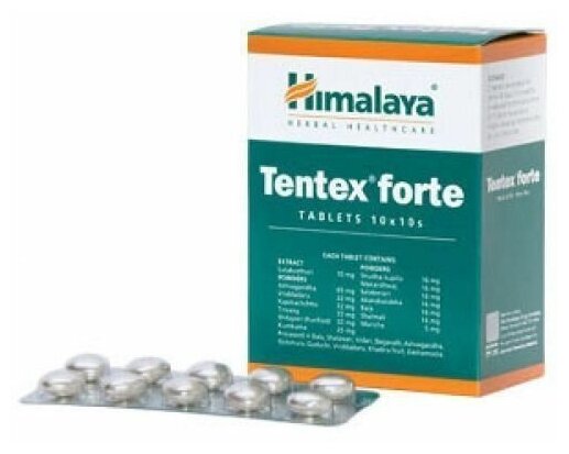 Таблетки Himalaya Herbals Tentex Forte