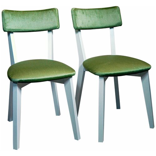 фото Evita стул лайт белый 9003 ткань блитц олива вр3.17/комплект 2 штуки/стул для кухни/стул для гостиной/кухонный стул/стул модерн/стул мягкий/деревянный стул/стул велюр