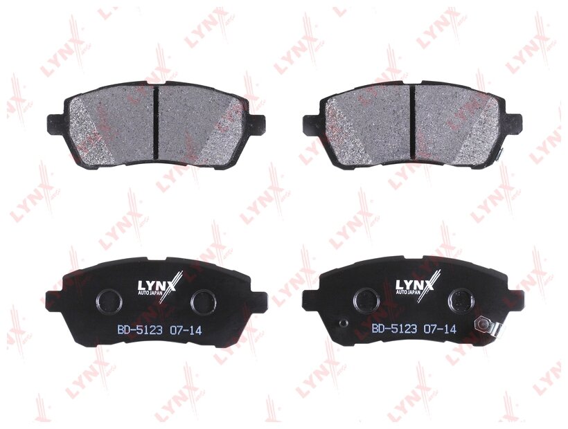 Дисковые тормозные колодки передние LYNXauto BD-5123 (1 шт.)