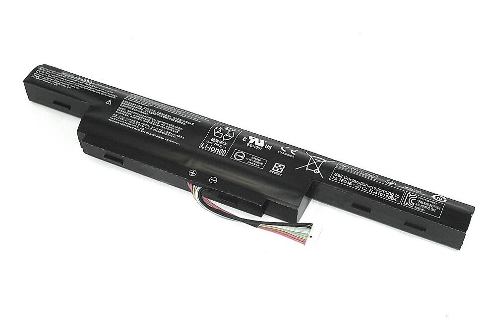 Аккумуляторная батарея для ноутбука Acer Aspire E5-575G (AS16B8J) 10.95V 5600mAh черная