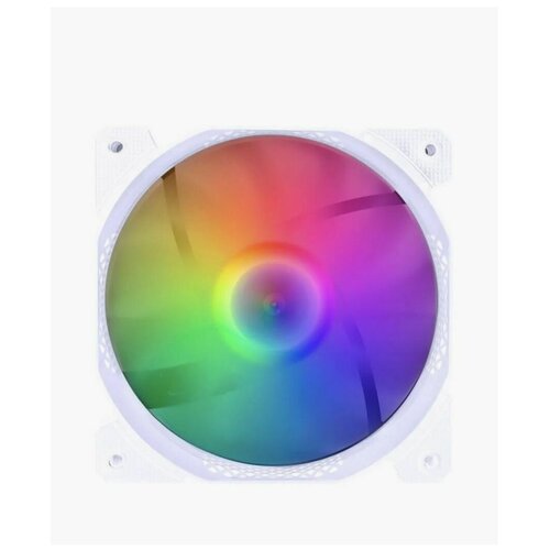 Вентилятор для корпуса 1stPlayer F1-PLUS White 140mm (F1-PLUS-WH) OEM вентилятор aerocool rev rgb 120x120x25мм 16 8 млн цветов rgb подсветка в виде двойного кольца 3 pin 1200 об мин 41 3 cfm 15 1 дба