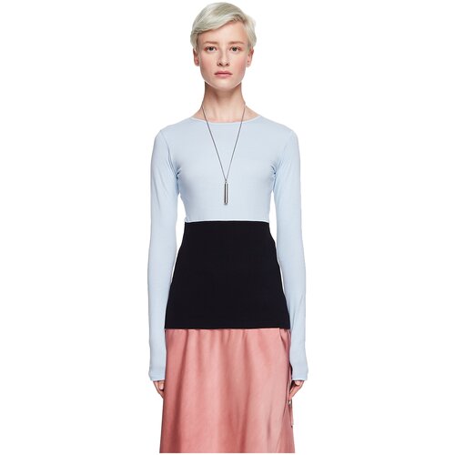 фото Haider ackermann голубой лонгслив с трикотажным корсетом l