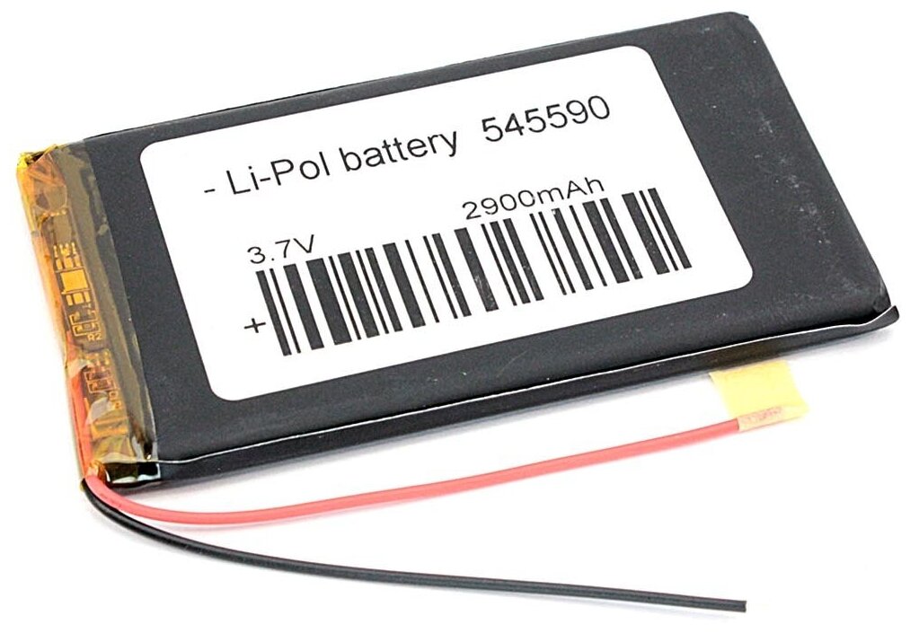 Аккумулятор Li-Pol (батарея) 5.4*55*90мм 2pin 3.7V/2900mAh