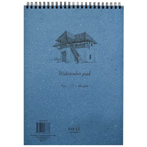 Альбом на спирали для акварели SMLT Watercolor pad А3 30 л 280 г