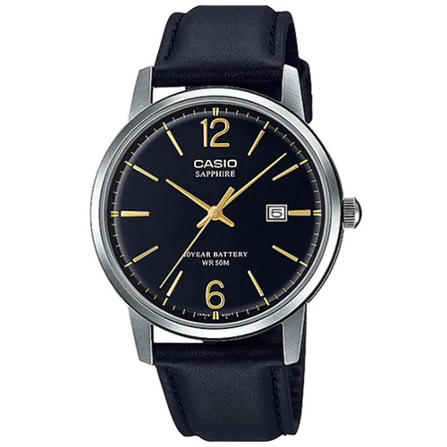 Наручные часы CASIO Collection MTS-110L-1A, черный, серебряный casio mts 110l 2a