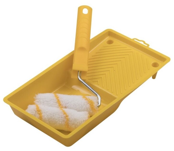 фото Набор малярный Biber 32803 (валики полиамид 2 шт, бюгель, ванночка)