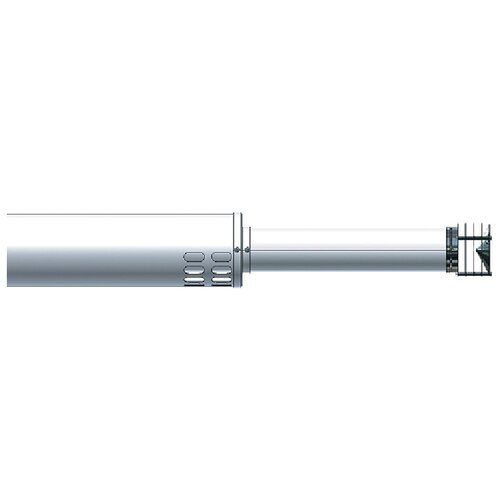 BAXI Коаксиальная труба с наконечником DN 60/100 мм, длина 1100мм труба baxi коаксиальная с наконечником dn 60 100 ht l 750 мм khg 714059613