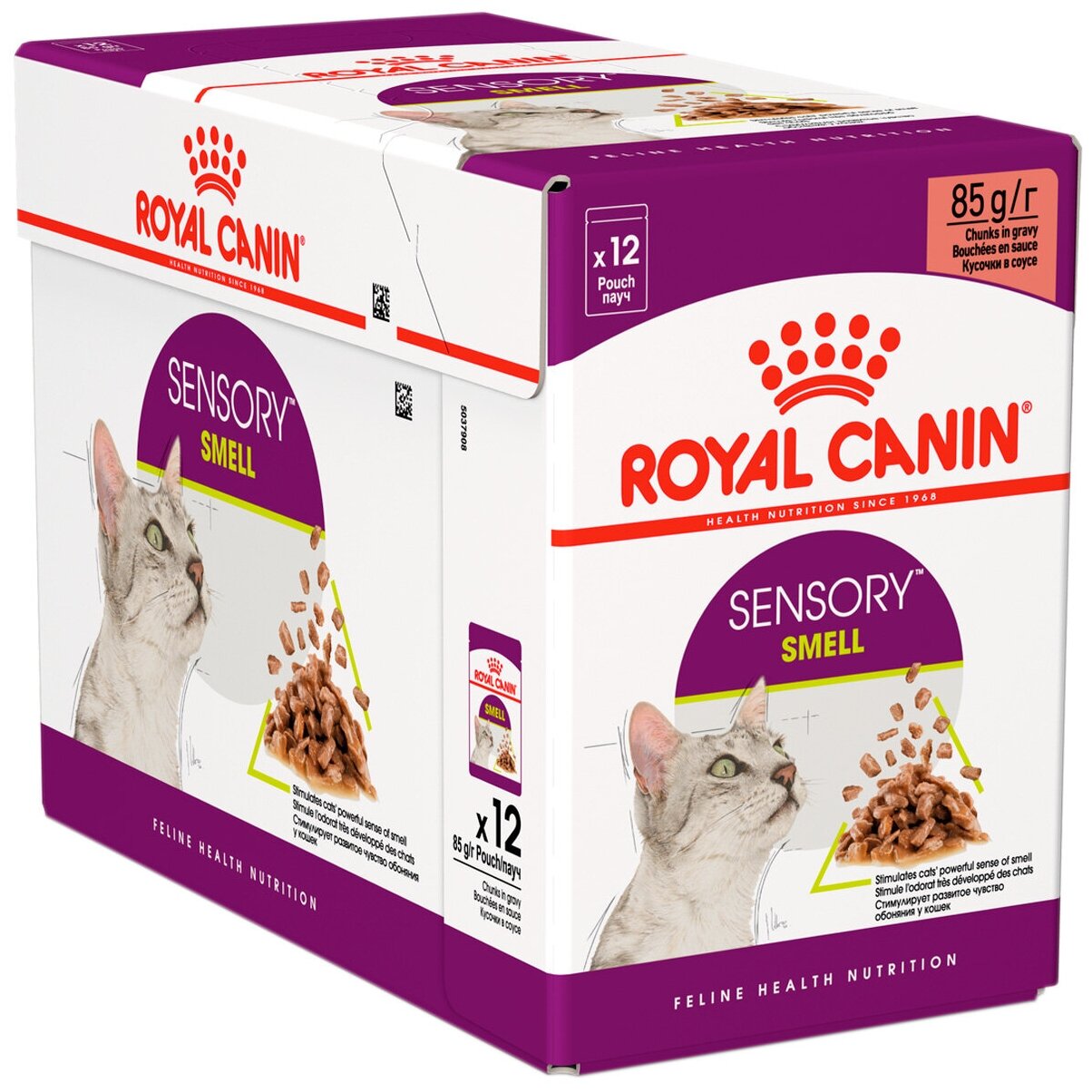 Влажный корм для кошек Royal Canin Sensory Smell стимулирующий обонятельные рецепторы 12 шт. х 85 г (кусочки в соусе) - фотография № 2