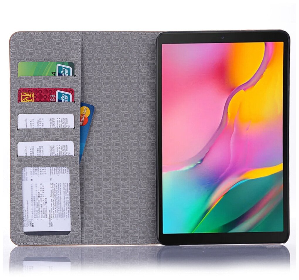 Чехол-футляр MyPads для Samsung Galaxy Tab A 8.0 (2019) SM-T290 / T295 водоотталкивающий с трансформацией в мульти-подставку тематика карта мира .