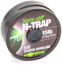 Поводковый материал KORDA N-Trap Semi-stiff 15lb Silt