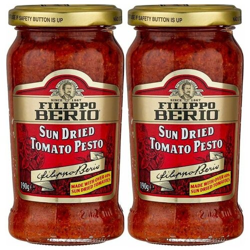 Соус Filippo Berio Pesto из томатов, высушенных на солнце, 2 х 190 г