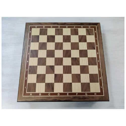 Шахматная доска турнирная ларец 45 на 45 см орех без фигур шахматная доска авангард ларец средний без фигур