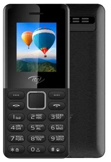 Мобильный телефон Itel it2163N ACE 2N Black, 1.77' 160x128, 4MB Ram, 4MB, up to 32GB flash, 2 Sim,
