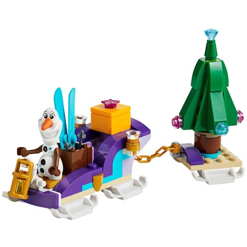 конструктор lego disney cars 9485 крутой гоночный набор Конструктор LEGO Disney Frozen II 40361 Olaf's Traveling Sleigh, 97 дет.