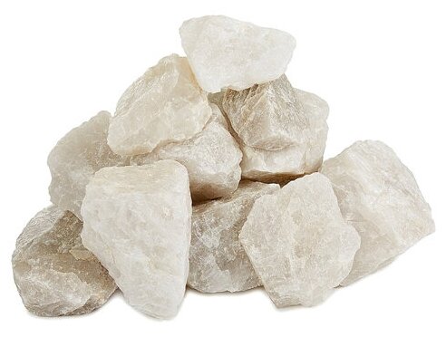 Камни для бани белый кварцит, колотый 15 - фотография № 2