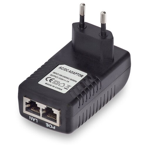 Инжектор питания PoE 2401 24В, 1A инжектор питания poe через ethernet переходник