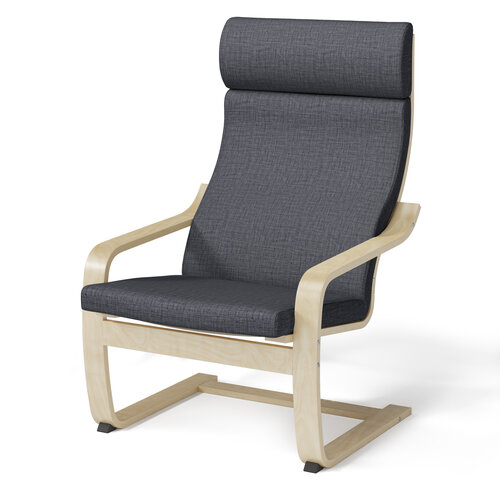 Кресло для отдыха Pragma Okhta, обивка: текстиль, светлое дерево/серый