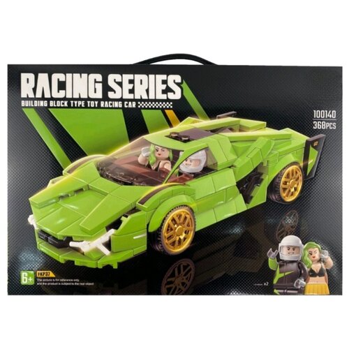 конструктор quan guan racing series 100130 желтый спорткар 366 дет Конструктор/ Racing Series/ Lamborghini Sian/ 368 деталей/ 100140/ ребенку