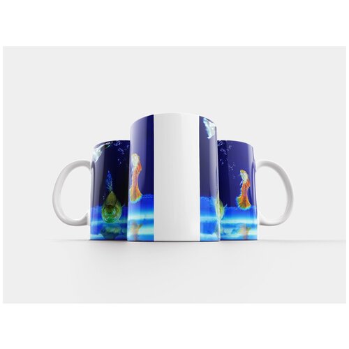 фото Кружка "аквариум, рыбы, декоративные рыбы" 320 мл lotsprints